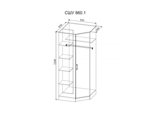 шкаф угловой